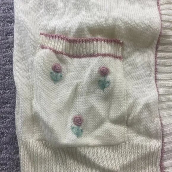 Vintage 70s Sweater Women Medium Yellow Knit Kari Lynn Originals Open No Buttons - Picture 5 of 9